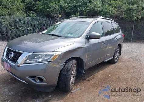 2015 Nissan Pathfinder S из США, поврежденный, VIN 5N1AR2MM2FC678352